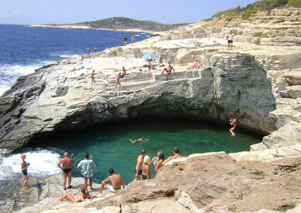  Giola plaža bazen na Tasosu 